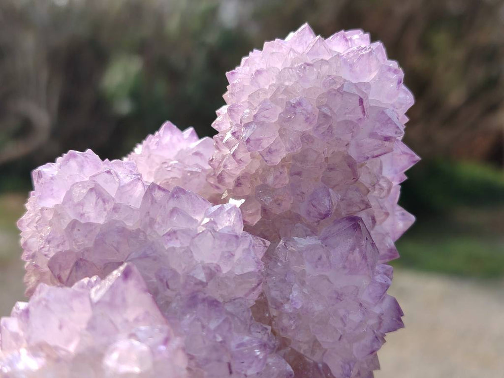 Natural Amethyst Spirit Quartz Clusters x 2 From South Africa - Toprock Gemstones and Minerals 