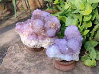 Natural Amethyst Spirit Quartz Clusters x 2 From South Africa