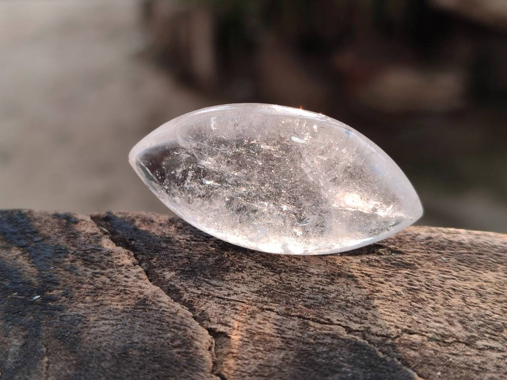 Polished Clear Quartz "Angel Tears" Pendant Pieces x 35 From Madagascar - Toprock Gemstones and Minerals 