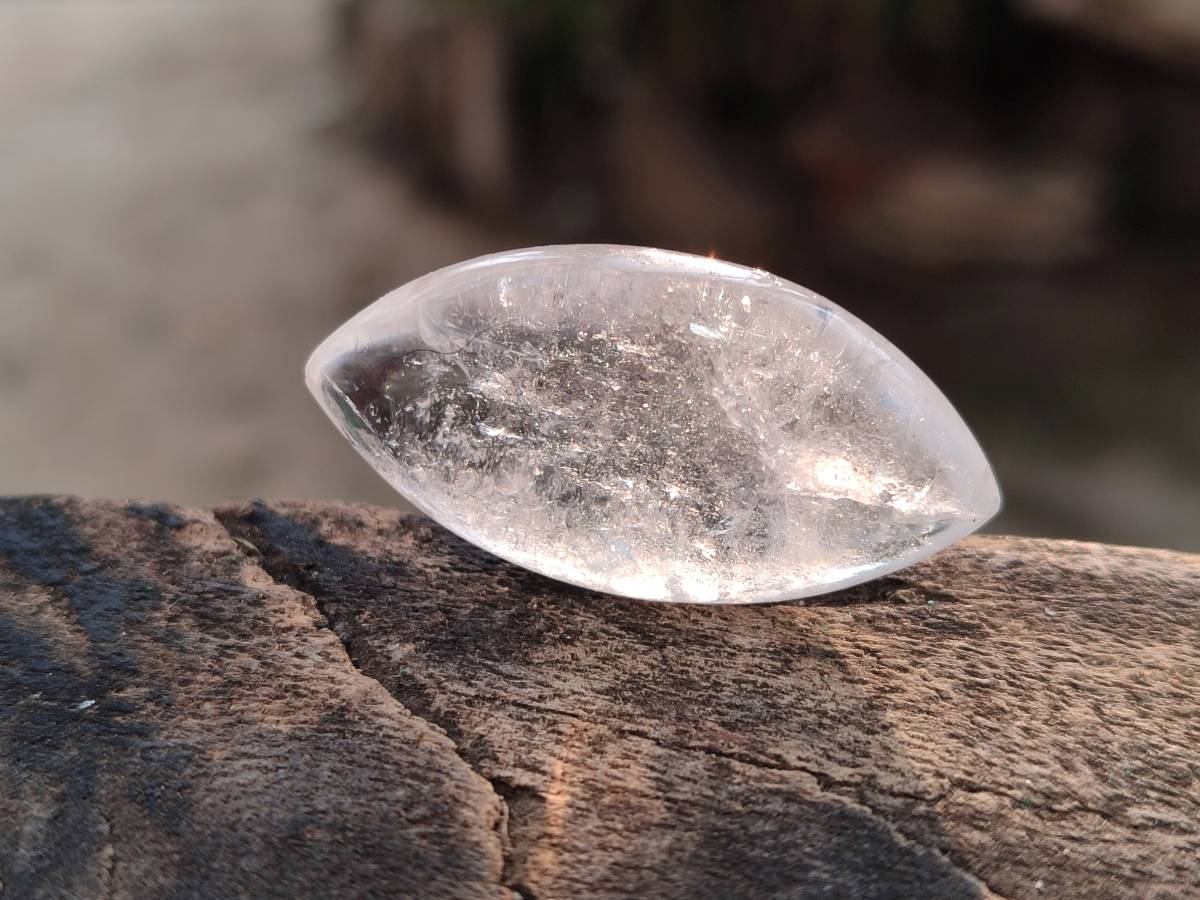 Polished Clear Quartz "Angel Tears" Pendant Pieces x 35 From Madagascar - Toprock Gemstones and Minerals 