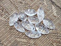 Polished Clear Quartz "Angel Tears" Pendant Pieces x 35 From Madagascar