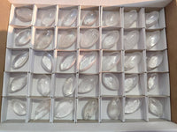 Polished Clear Quartz "Angel Tears" Pendant Pieces x 35 From Madagascar