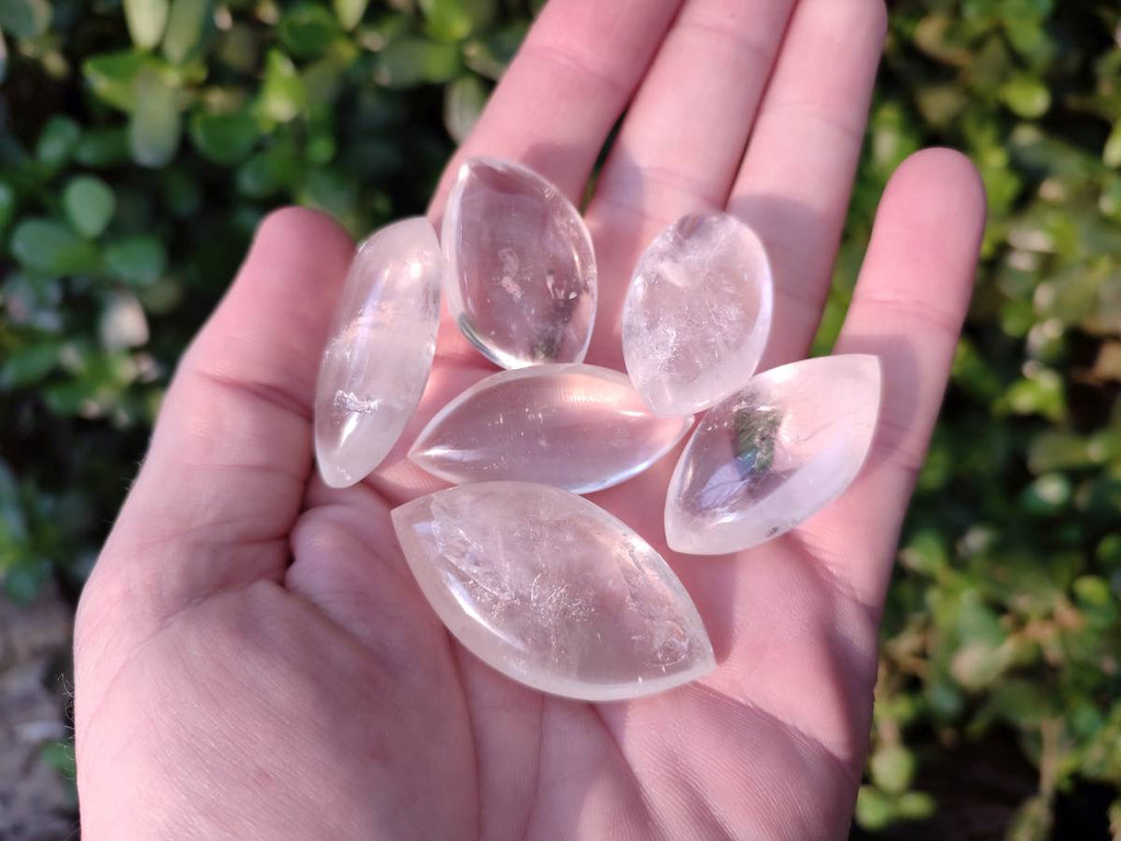 Polished Clear Quartz "Angel Tears" Pendant Pieces x 35 From Madagascar - Toprock Gemstones and Minerals 