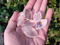 Polished Clear Quartz "Angel Tears" Pendant Pieces x 35 From Madagascar