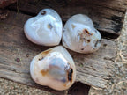 Polished Agate Hearts x 6 From Madagascar - Toprock Gemstones and Minerals 