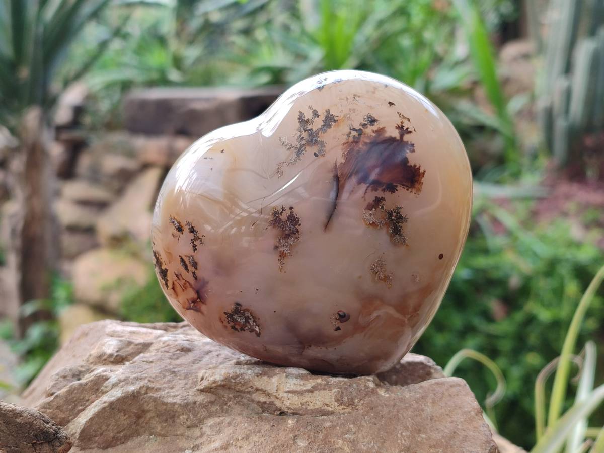 Polished Agate Hearts x 6 From Madagascar - Toprock Gemstones and Minerals 