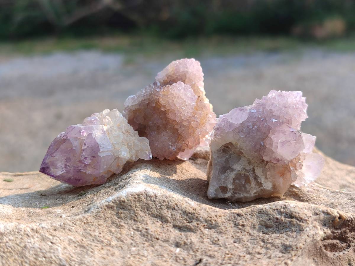 Natural Amethyst Spirit Quartz Crystals x 81 From South Africa - Toprock Gemstones and Minerals 