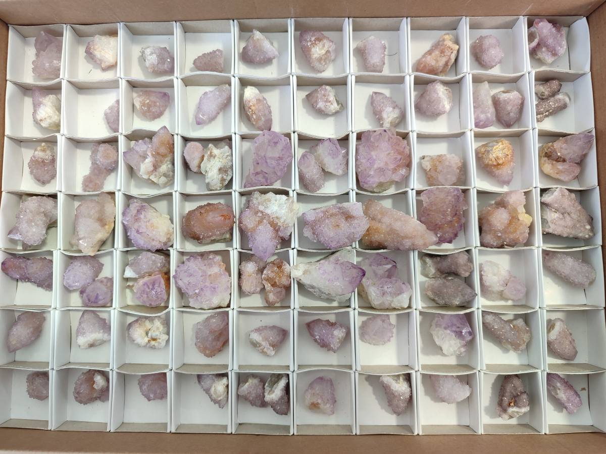 Natural Amethyst Spirit Quartz Crystals x 81 From South Africa - Toprock Gemstones and Minerals 