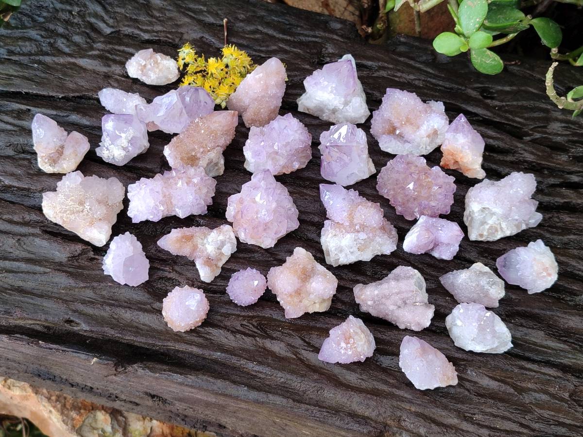 Natural Amethyst Spirit Quartz Crystals x 81 From South Africa - Toprock Gemstones and Minerals 