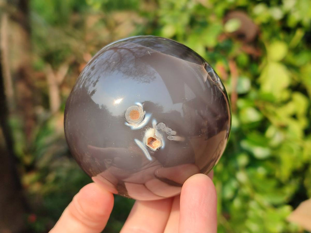 Polished Banded Agate Spheres x 6 From Madagascar - Toprock Gemstones and Minerals 