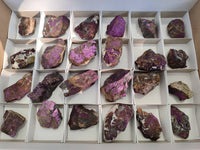 Natural Metallic Purpurite Specimens x 24 From Erongo, Namibia