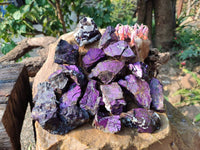 Natural Metallic Purpurite Specimens x 24 From Erongo, Namibia