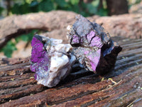 Natural Metallic Purpurite Specimens x 24 From Erongo, Namibia
