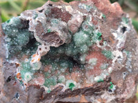Natural Ball Malachite On Dolomite Matrix Specimens x 2 From Kambove, Congo