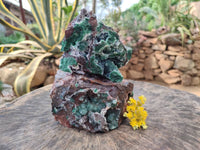 Natural Ball Malachite On Dolomite Matrix Specimens x 2 From Kambove, Congo