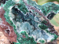 Natural Ball Malachite On Dolomite Matrix Specimens x 2 From Kambove, Congo