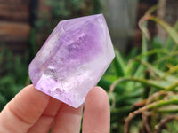 Polished Window Amethyst Crystals x 12 From Madagascar