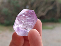 Polished Window Amethyst Crystals x 12 From Madagascar