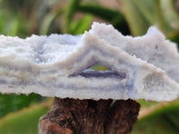 Natural Etched Blue Chalcedony Specimens x 12 From Nsanje, Malawi