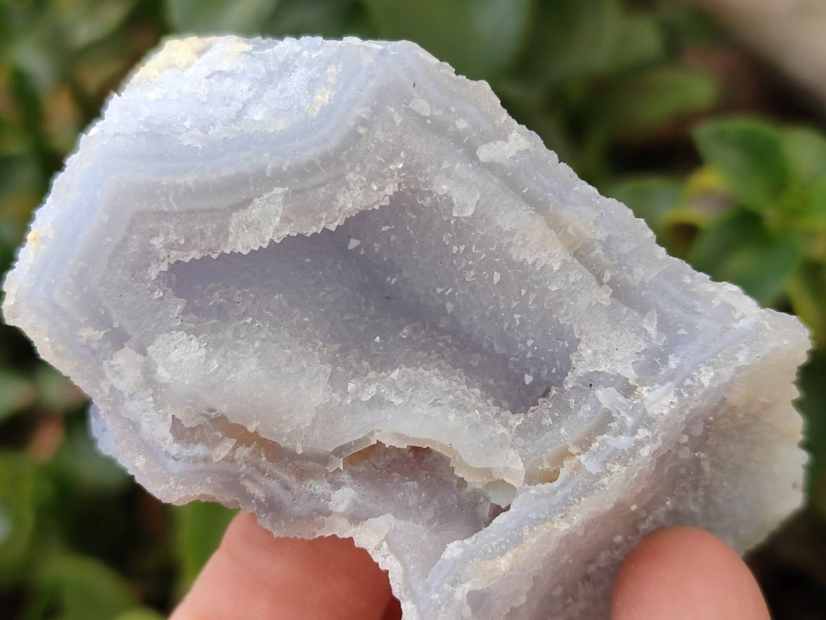 Natural Etched Blue Chalcedony Specimens x 12 From Nsanje, Malawi - Toprock Gemstones and Minerals 