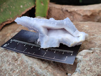 Natural Etched Blue Chalcedony Specimens x 12 From Nsanje, Malawi