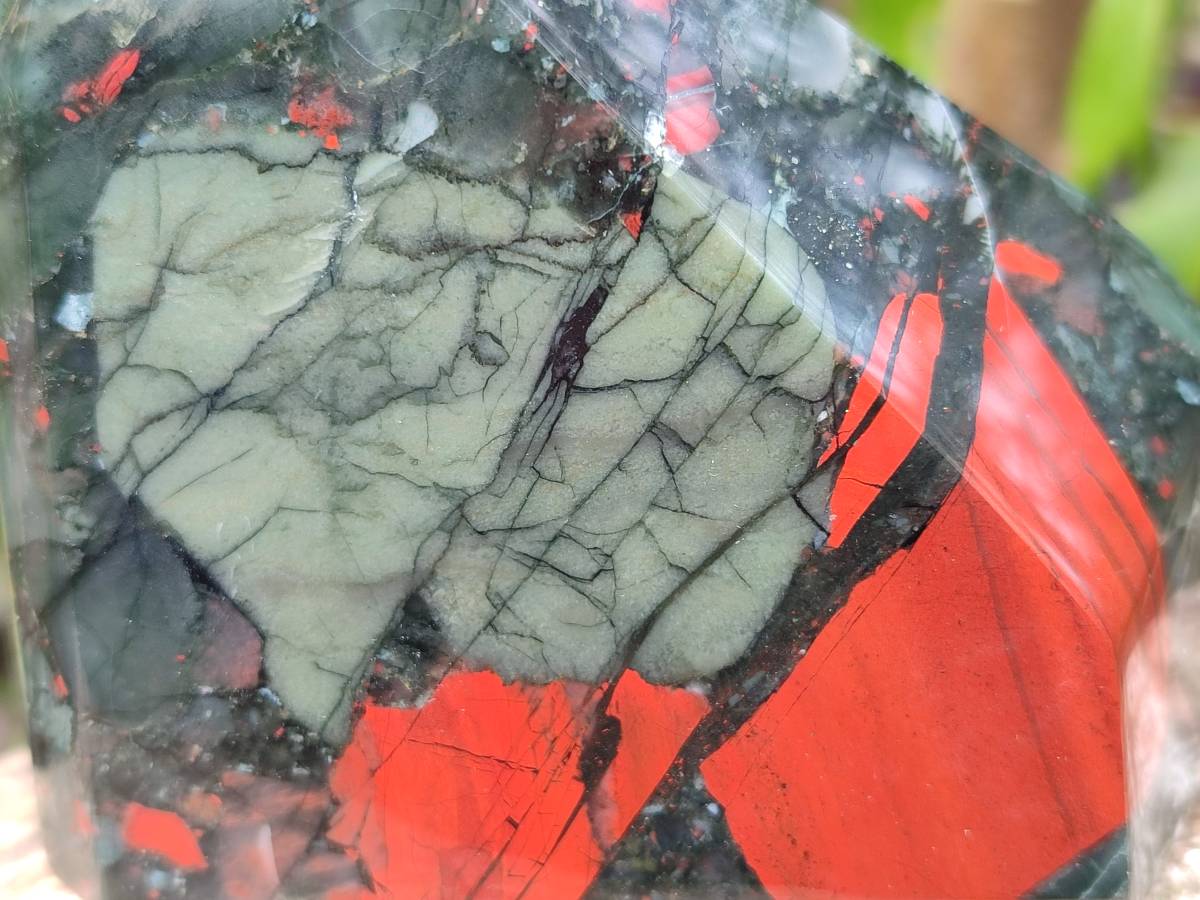 Polished Bloodstone Points x 3 From Swaziland - Toprock Gemstones and Minerals 