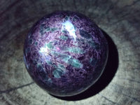 Polished Emerald Mica 'Mutokolite' Spheres x 2 From Mutoko, Zimbabwe
