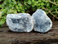 Natural Celestite Specimens x 6 From Sakoany, Madagascar