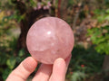 Polished Star Rose Quartz Spheres x 3 From Madagascar - Toprock Gemstones and Minerals 