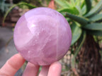 Polished Star Rose Quartz Spheres x 3 From Madagascar - Toprock Gemstones and Minerals 