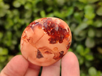 Polished Carnelian Agate Palm Stones x 20 From Madagascar