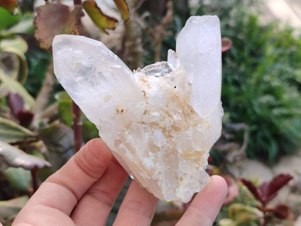 Natural Quartz Clusters x 6 From Madagascar - Toprock Gemstones and Minerals 