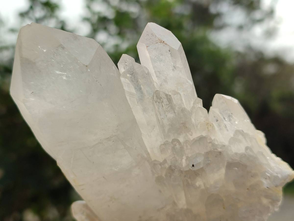Natural Quartz Clusters x 6 From Madagascar - Toprock Gemstones and Minerals 