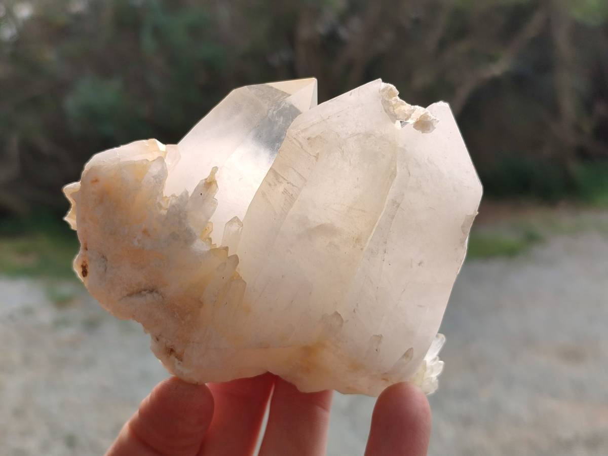 Natural Quartz Clusters x 6 From Madagascar - Toprock Gemstones and Minerals 