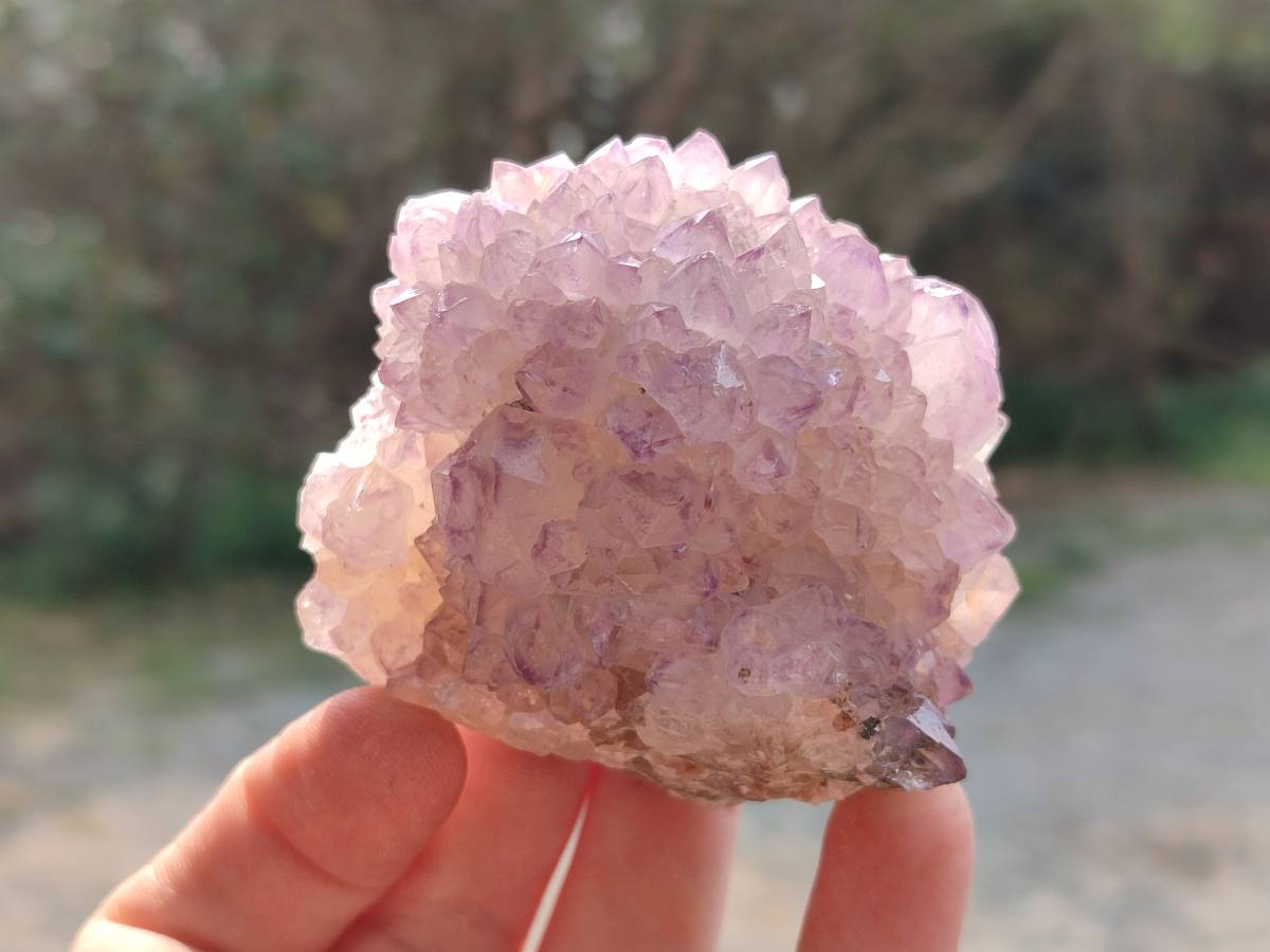 Natural Amethyst Spirit Quartz Clusters x 6 From South Africa - Toprock Gemstones and Minerals 