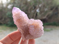 Natural Amethyst Spirit Quartz Clusters x 6 From South Africa
