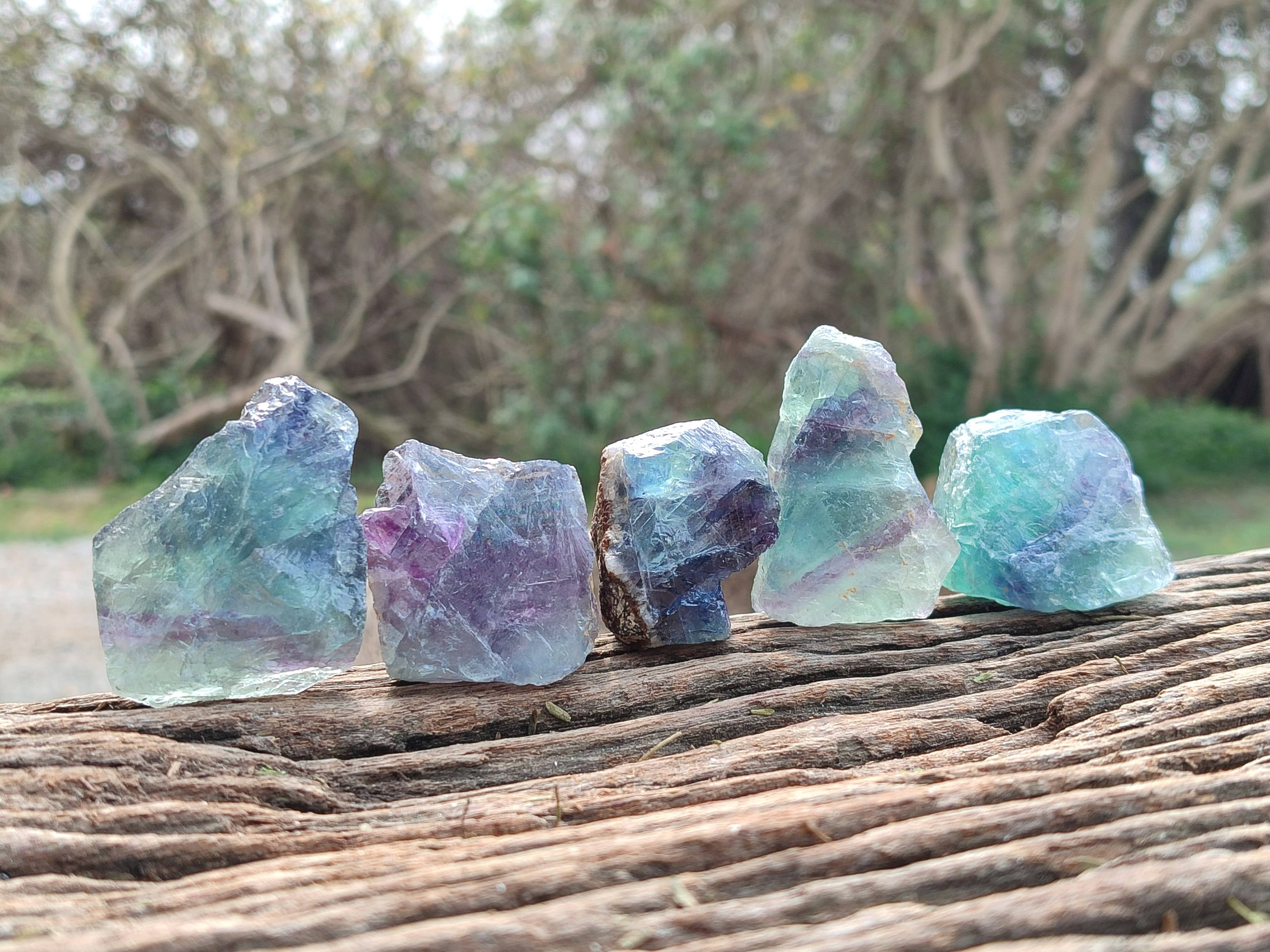 Natural Watermelon Fluorite Cobbed Specimens x 35 From Namibia - Toprock Gemstones and Minerals 