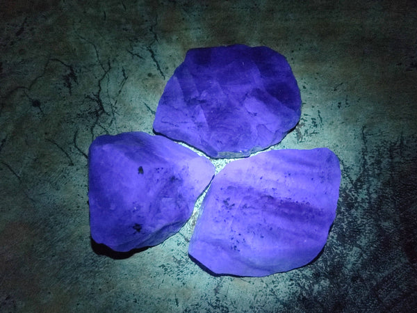 Natural Watermelon Fluorite Cobbed Specimens x 35 From Namibia