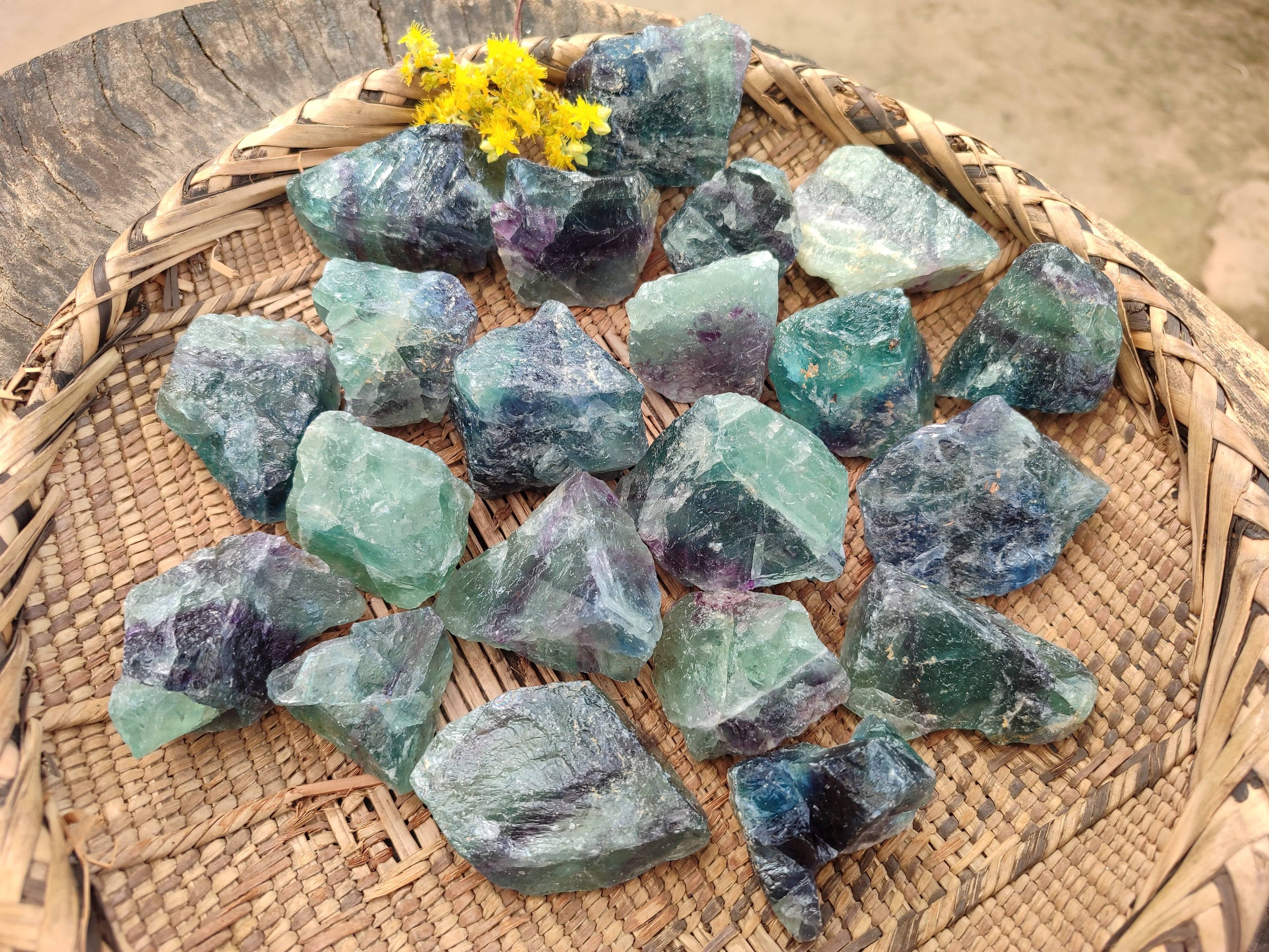 Natural Watermelon Fluorite Cobbed Specimens x 35 From Namibia - Toprock Gemstones and Minerals 
