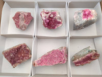 Natural Drusy Salrose on Dolomite Matrix Specimens x 6 From Kakanda, Congo - Toprock Gemstones and Minerals 