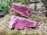 Natural Drusy Salrose on Dolomite Matrix Specimens x 6 From Kakanda, Congo - Toprock Gemstones and Minerals 