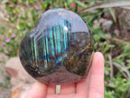 Polished Labradorite Hearts x 2 From Tulear, Madagascar - Toprock Gemstones and Minerals 