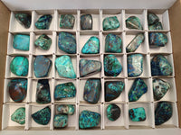 Polished Shattuckite Free Forms x 37 From Congo - Toprock Gemstones and Minerals 