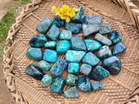 Polished Shattuckite Free Forms x 37 From Congo - Toprock Gemstones and Minerals 