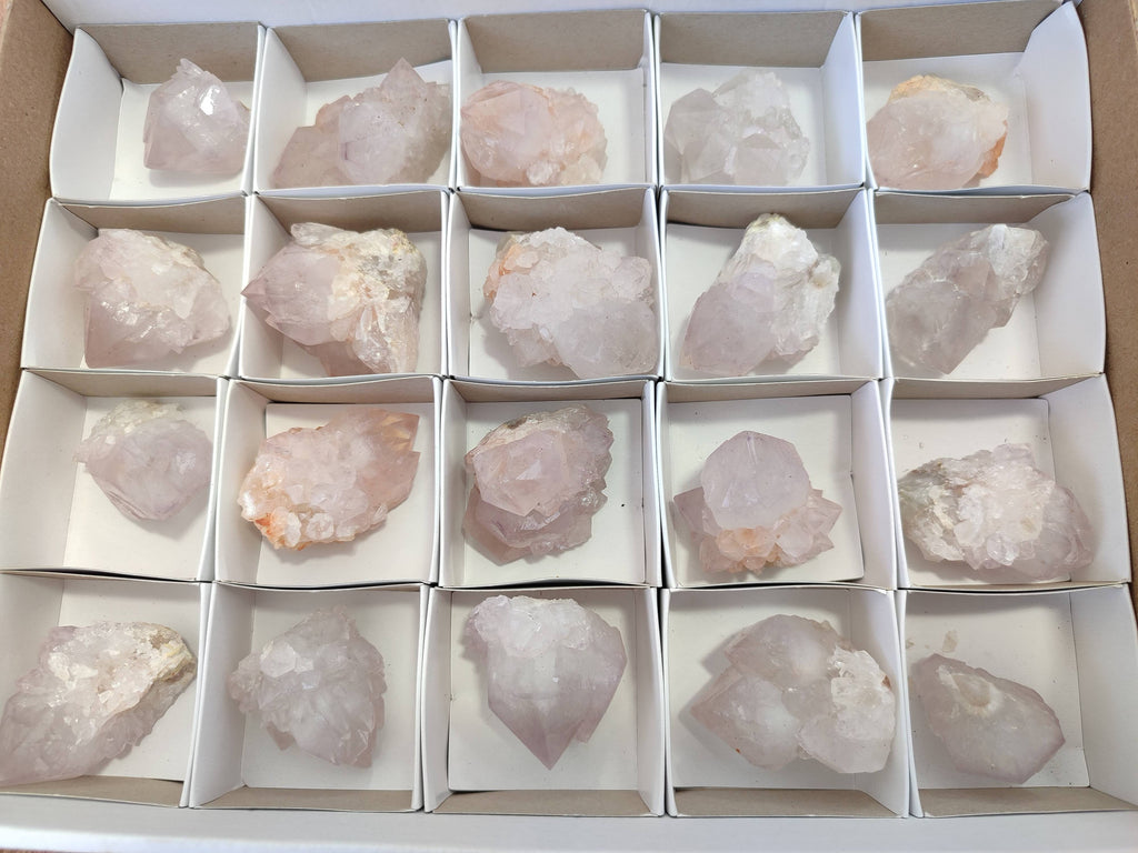 Natural Spirit Quartz Crystals x 20 From South Africa - Toprock Gemstones and Minerals 