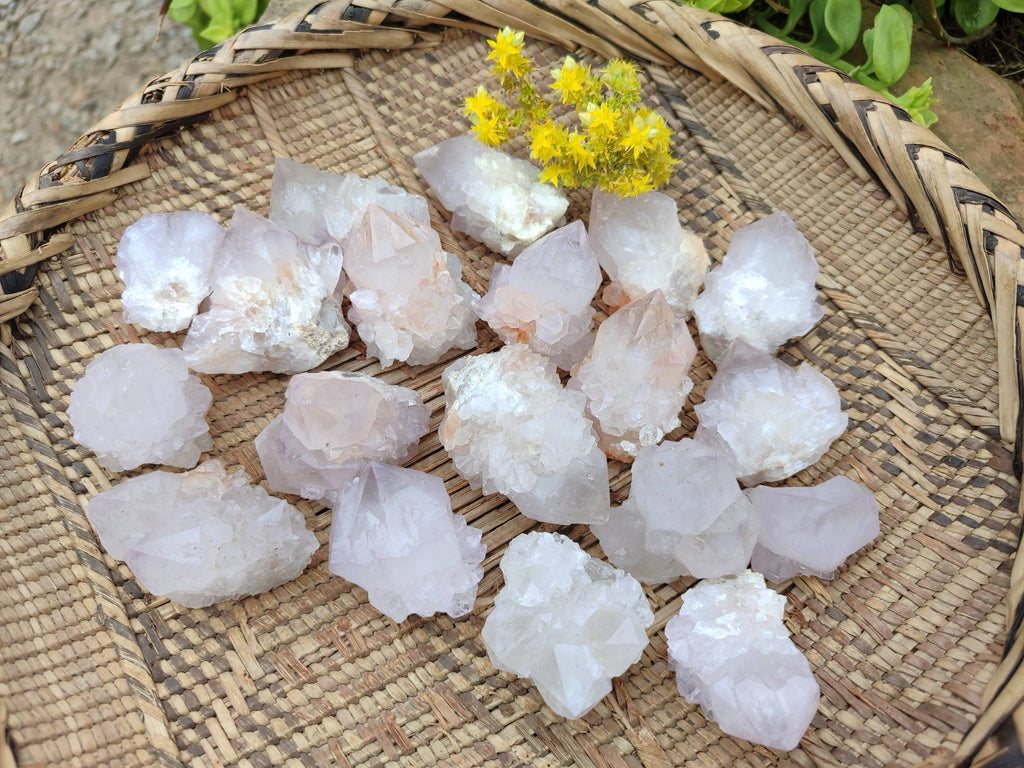 Natural Spirit Quartz Crystals x 20 From South Africa - Toprock Gemstones and Minerals 