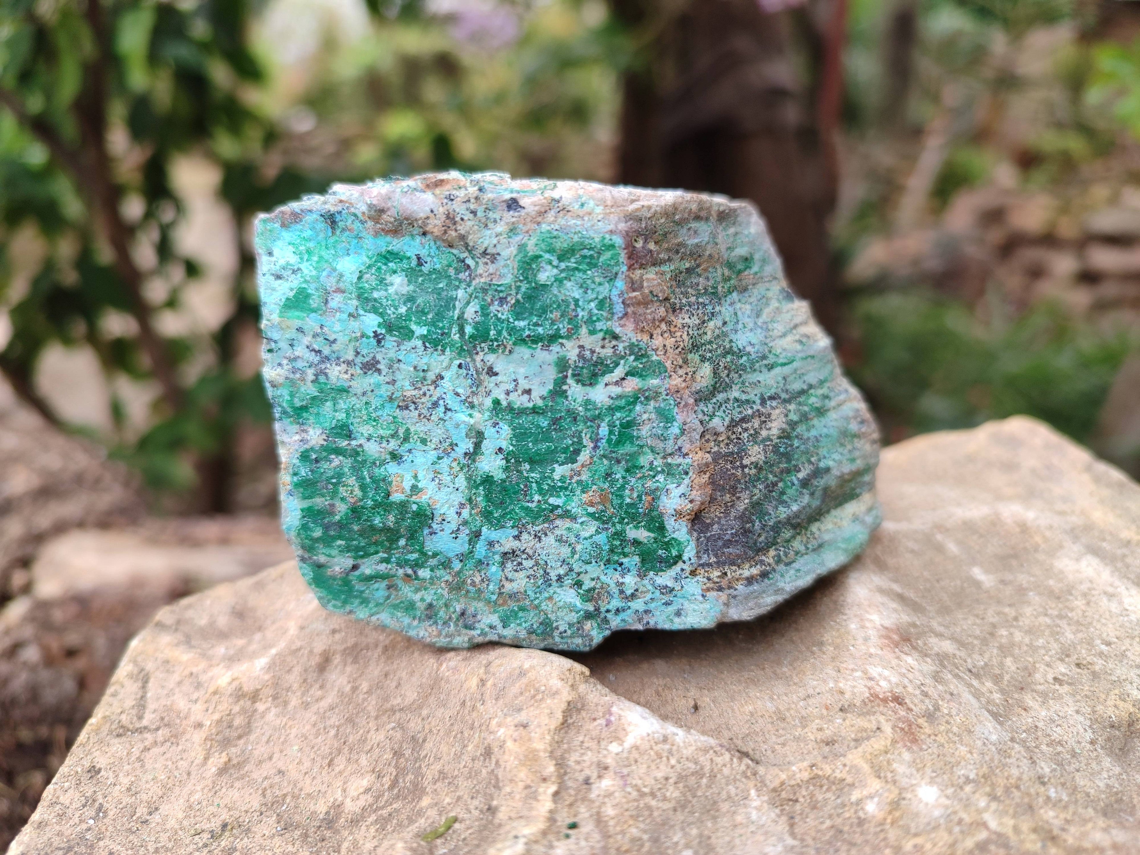 Natural Drusy Coated Chrysocolla Specimens x 4 From Lupoto Mine, Congo - Toprock Gemstones and Minerals 