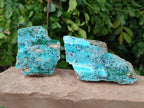 Natural Drusy Coated Chrysocolla Specimens x 4 From Lupoto Mine, Congo - Toprock Gemstones and Minerals 