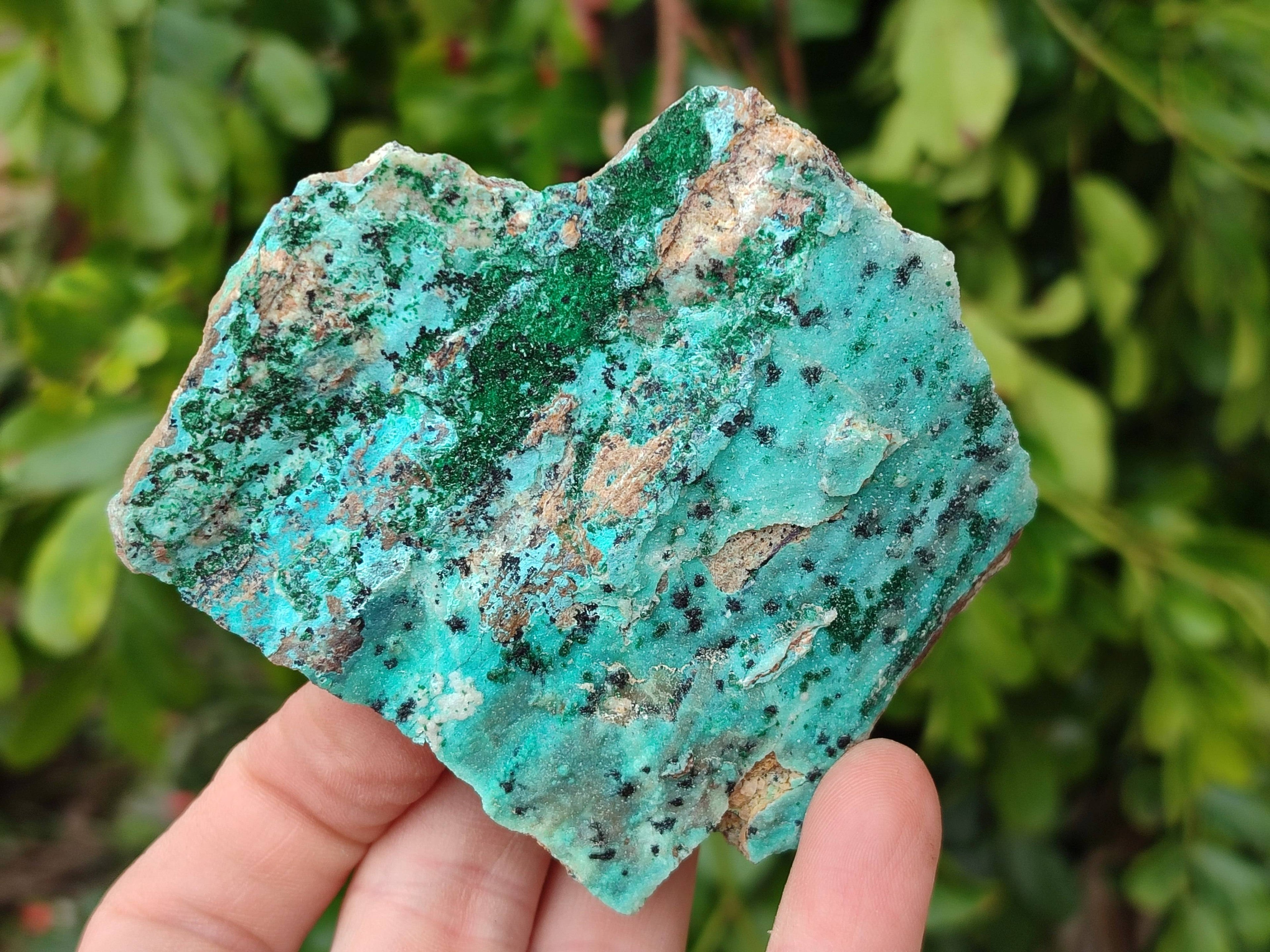 Natural Drusy Coated Chrysocolla Specimens x 4 From Lupoto Mine, Congo - Toprock Gemstones and Minerals 