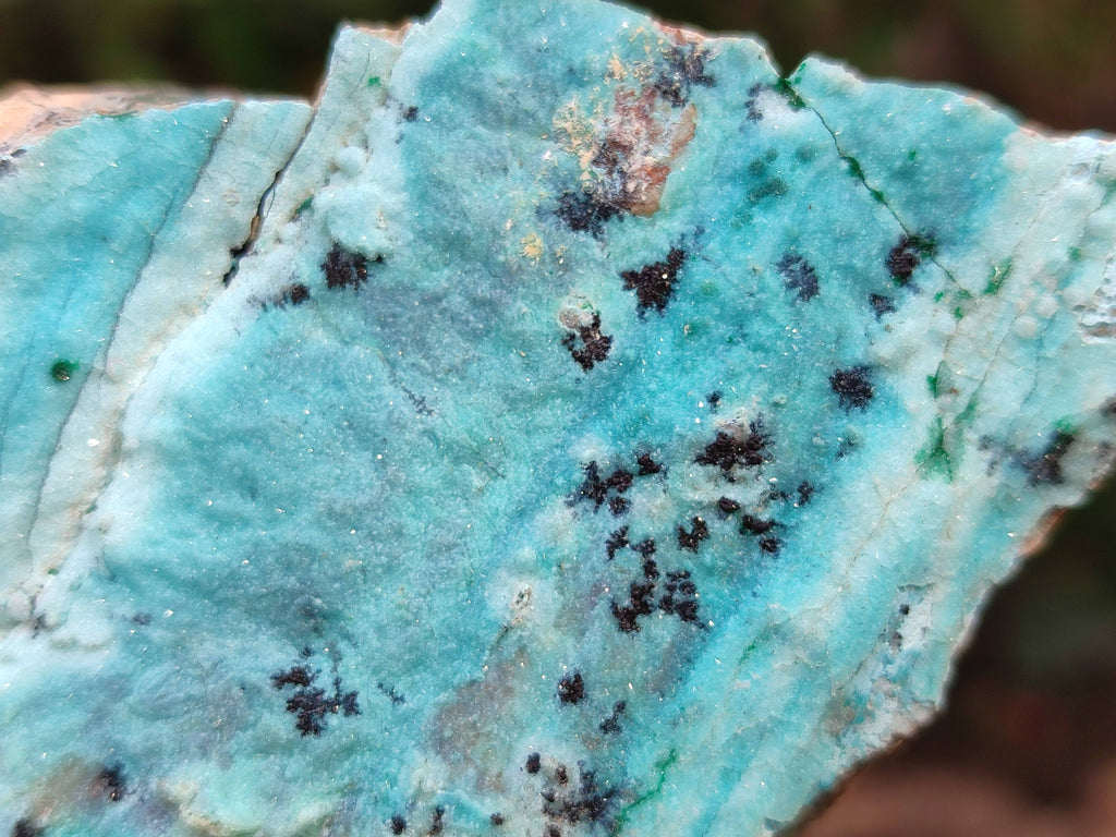 Natural Drusy Coated Chrysocolla Specimens x 4 From Lupoto Mine, Congo - Toprock Gemstones and Minerals 